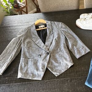 Y2K Cropped 3/4 Sleeve BCBG MAXAZRIA Blazer Size S